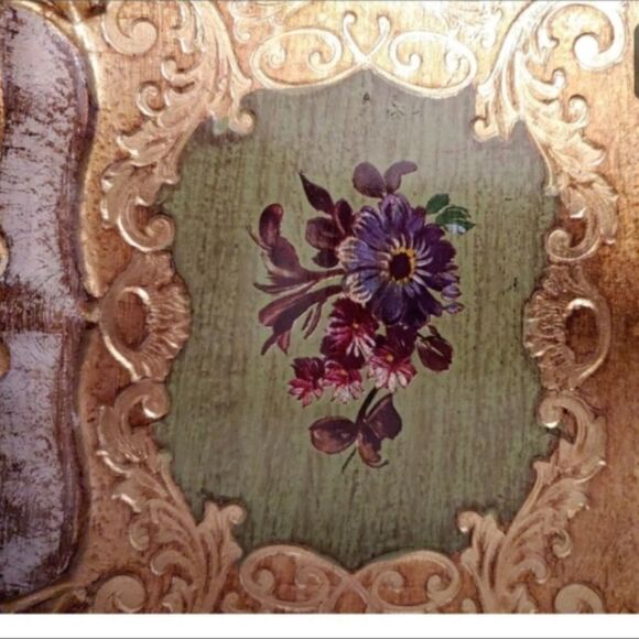 Italian Mita Italy Florentine Wood Tray - Picture 8 of 10